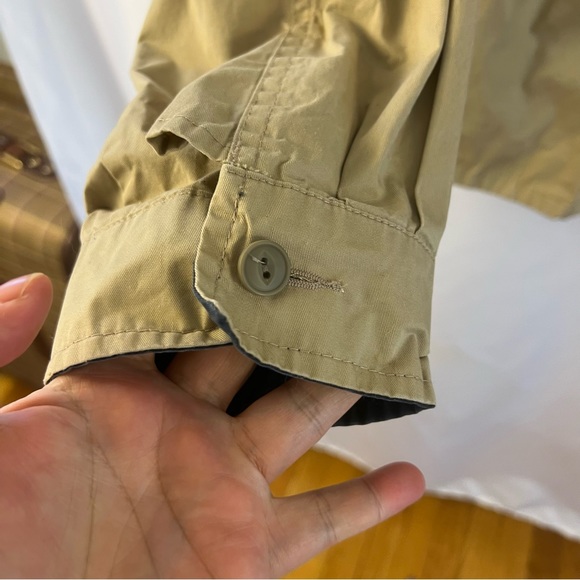 VTG Tommy Hilfiger Men's XL Harrington Full Zip Lightweight Beige Jacket Canvas - Picture 4 of 8